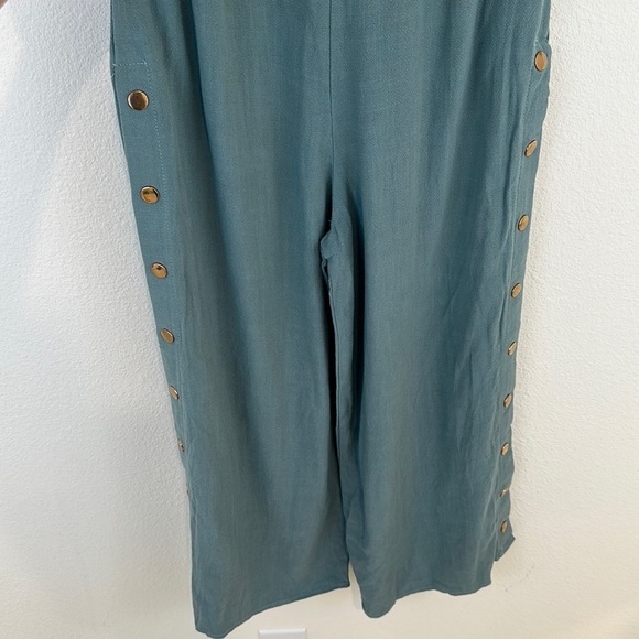 NWT Lulus Lanah Sage Green Strapless Jumpsuit - Picture 5 of 13